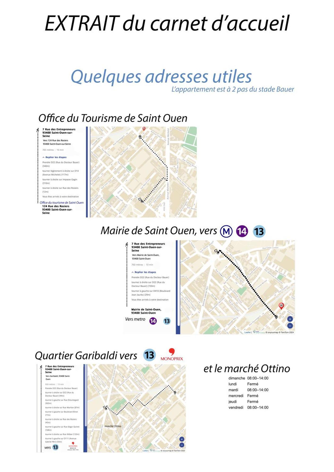 "Starry In So" 47M2, Lits Jumeaux, Parking Gratuit, Rue Calme Et Arboree, Metro 10 Min, Stade De France 24Min A Pied Saint-Ouen  Zewnętrze zdjęcie